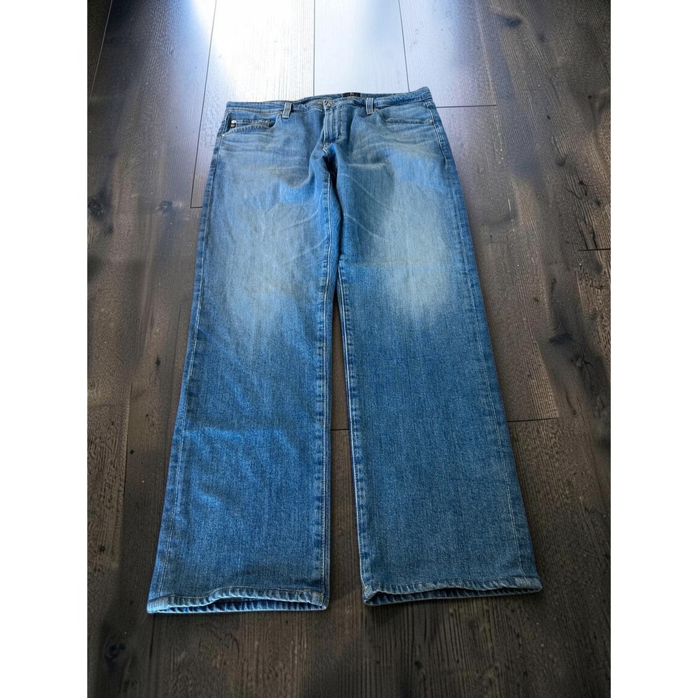 AG Adriano Goldschmied The Graduate Jeans Mens 36x32 Blue Tailored Leg Made USA